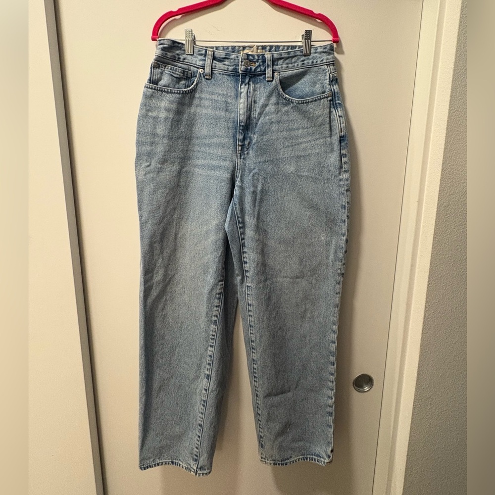 Madewell Curvy Baggy Straight Jeans Size 29 in Olvera Wash